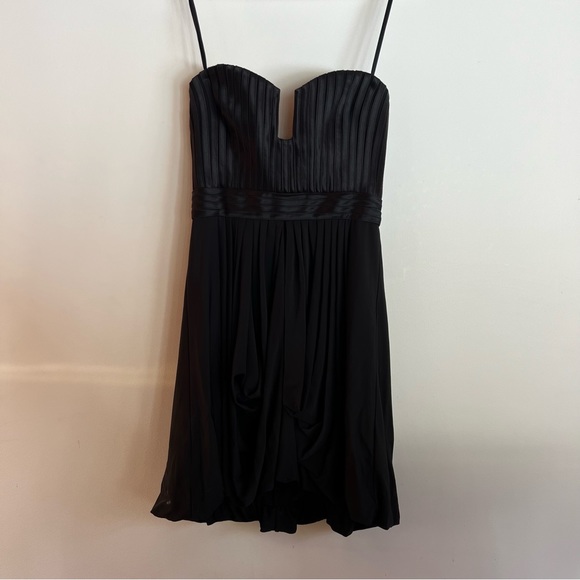 BCBGMAXAZRIA MARTA BLACK ALENE CORSET STYLE COCKTAIL DRESS JYX6U398 SIZE 6 - Picture 3 of 6